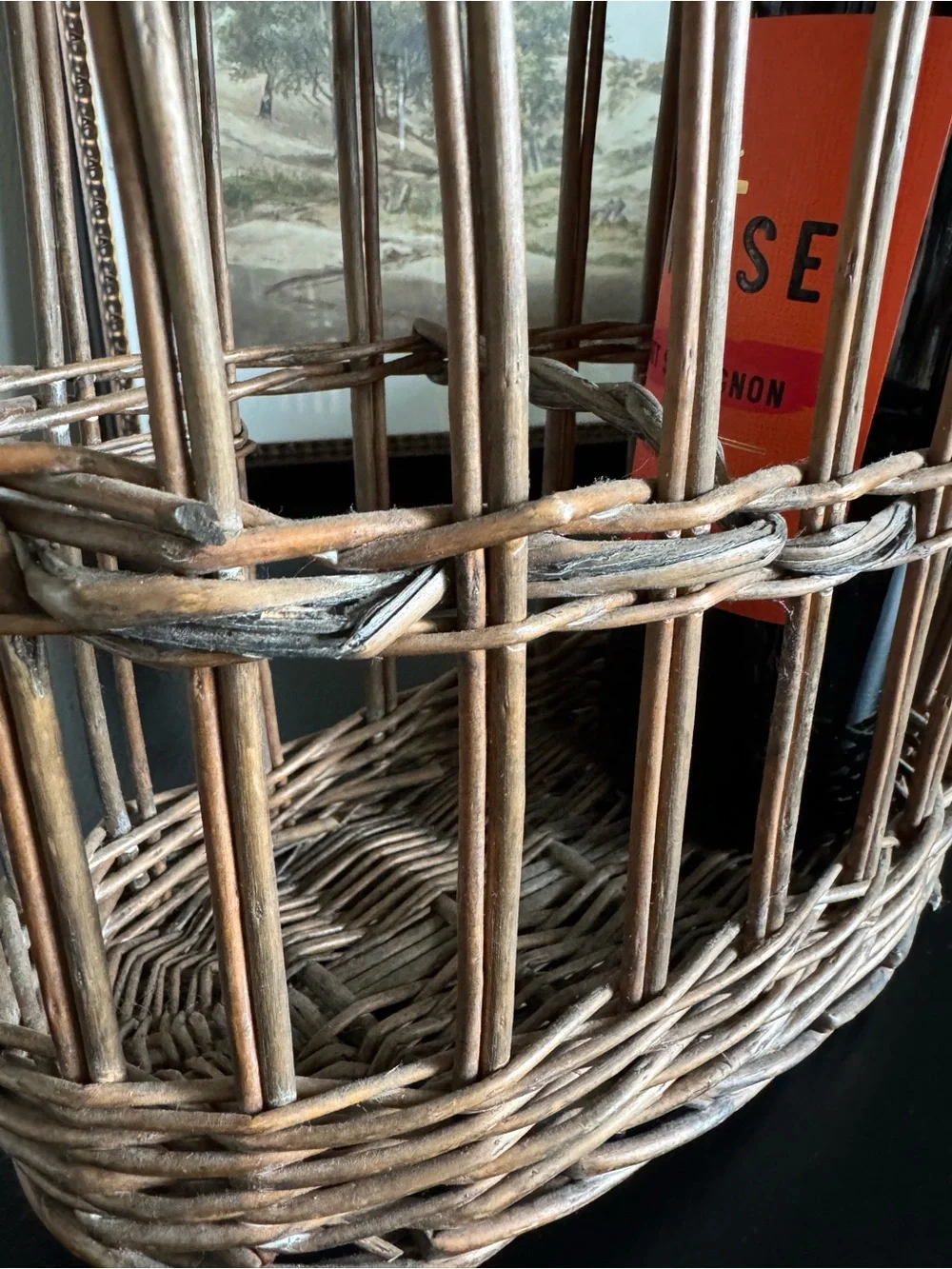 Woven Brown Rattan Storage Basket
